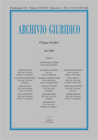Archivio giuridico n. 2 2014