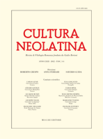 Cultura Neolatina n. 3-4 2012