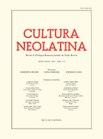 Cultura Neolatina n. 1-2 2017 - versione digitale