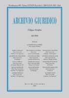 Archivio Giuridico n. 4 2009