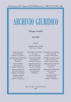 Archivio Giuridico n. 2 2008 - versione digitale