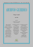 Archivio Giuridico n. 1 2012 - versione digitale