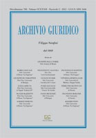Archivio Giuridico n. 2 2012