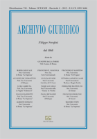 Archivio Giuridico n. 4 2012 - versione digitale