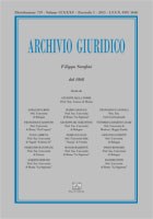 Archivio Giuridico n. 1 2015 - versione digitale