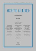Archivio giuridico n. 3 2014 - versione digitale