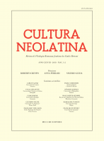Cultura Neolatina n. 1-2 2018