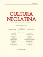 Cultura Neolatina n. 1-2 2012 - versione digitale
