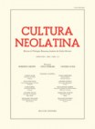 Cultura Neolatina n. 1-2 2015