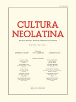 Cultura Neolatina n. 3-4 2015