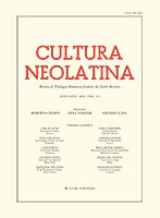 Cultura Neolatina n. 3-4 2016