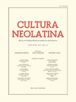Cultura Neolatina n. 1-2 2017 - versione digitale