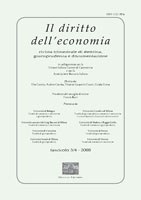 Il diritto dell’economia n. 3-4 2008
