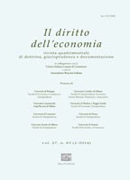 Il diritto dell’economia n. 1 2014 - versione digitale